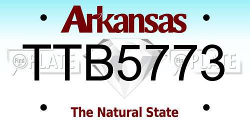 TTB5773 Arkansas License Plate