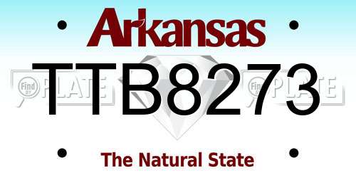 TTB8273 Arkansas License Plate