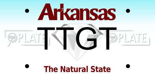 TTGT Arkansas License Plate
