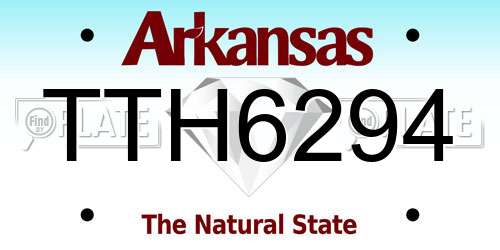 TTH6294 Arkansas License Plate