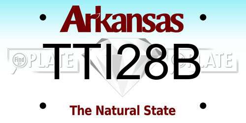 TTI28B Arkansas License Plate