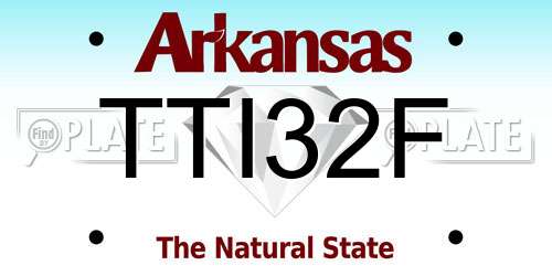 TTI32F Arkansas License Plate