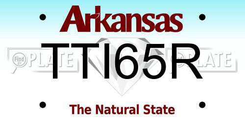 TTI65R Arkansas License Plate