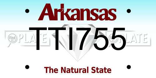 TTI755 Arkansas License Plate