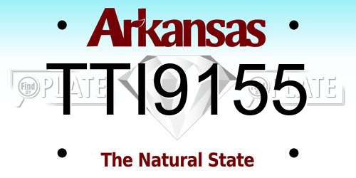 TTI9155 Arkansas License Plate