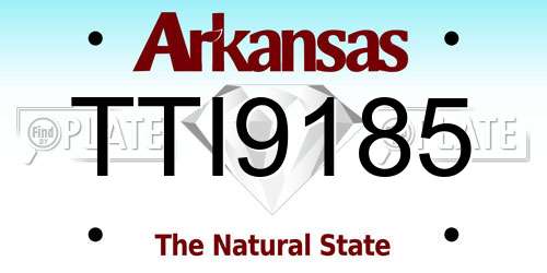 TTI9185 Arkansas License Plate