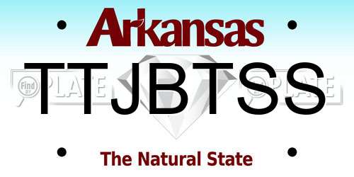 TTJBTSS Arkansas License Plate