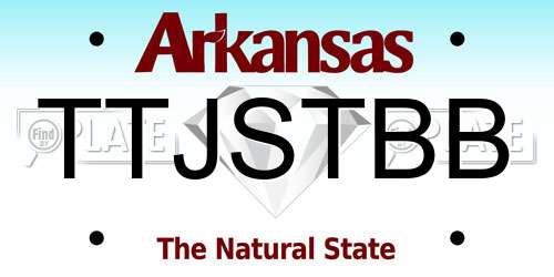 TTJSTBB Arkansas License Plate