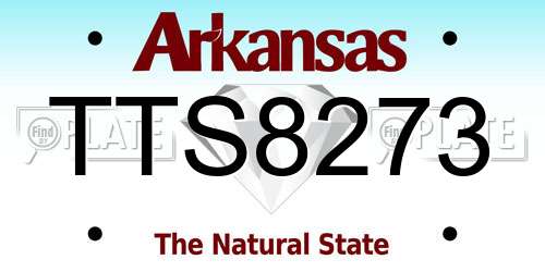 TTS8273 Arkansas License Plate