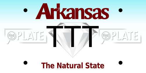 TTT Arkansas License Plate