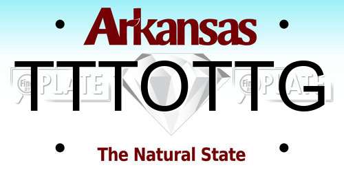 TTTOTTG Arkansas License Plate