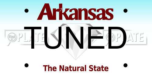 TUNED Arkansas License Plate