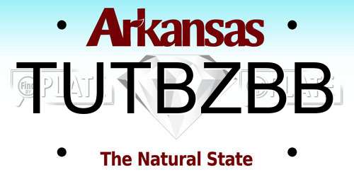 TUTBZBB Arkansas License Plate