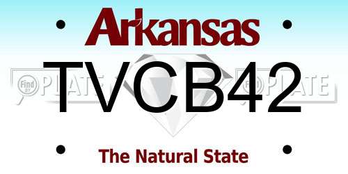 TVCB42 Arkansas License Plate