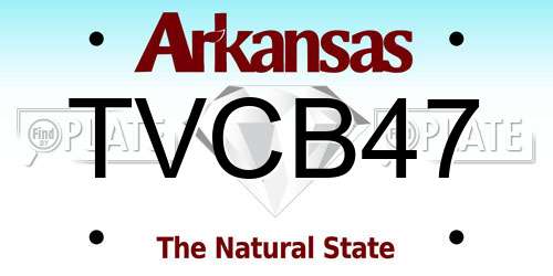 TVCB47 Arkansas License Plate