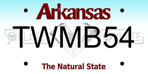 TWMB54 Arkansas License Plate