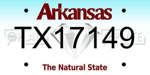 TX17149 Arkansas License Plate