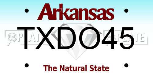 TXDO45 Arkansas License Plate