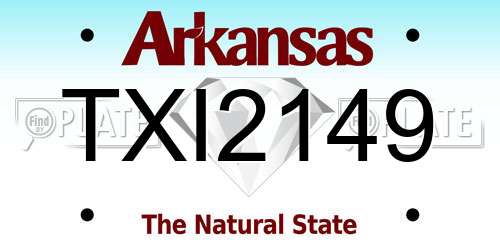TXI2149 Arkansas License Plate