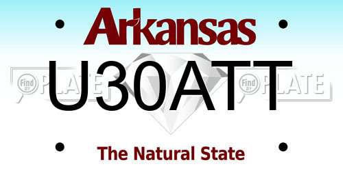 U30ATT Arkansas License Plate