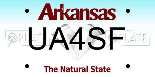 UA4SF Arkansas License Plate