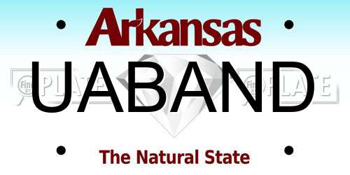 UABAND Arkansas License Plate