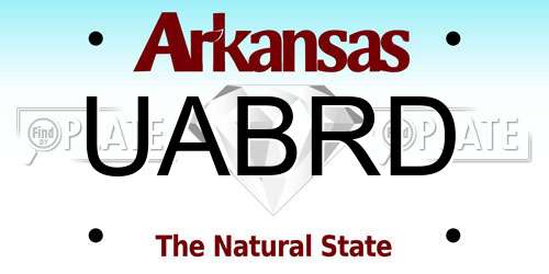 UABRD Arkansas License Plate