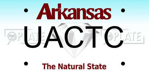 UACTC Arkansas License Plate