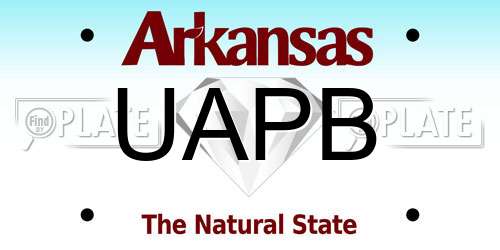 UAPB Arkansas License Plate