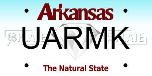 UARMK Arkansas License Plate