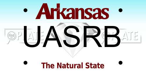 UASRB Arkansas License Plate