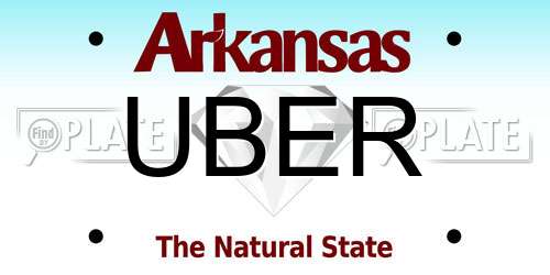 UBER Arkansas License Plate