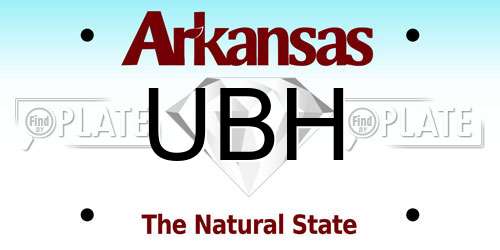 UBH Arkansas License Plate