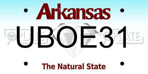UBOE31 Arkansas License Plate