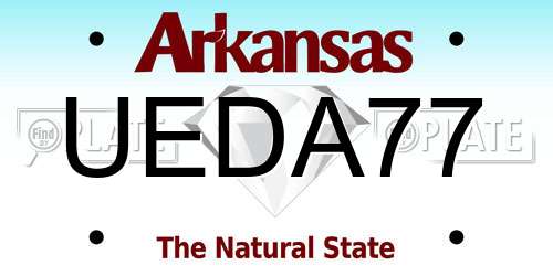 UEDA77 Arkansas License Plate