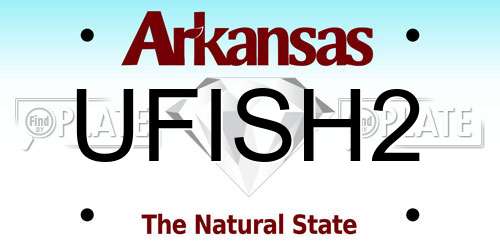 UFISH2 Arkansas License Plate