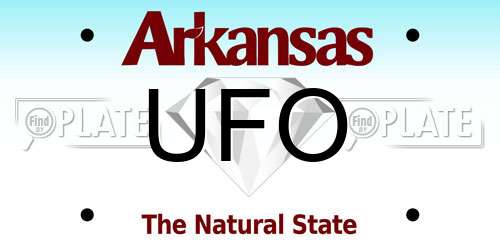 UFO Arkansas License Plate
