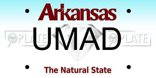 UMAD Arkansas License Plate
