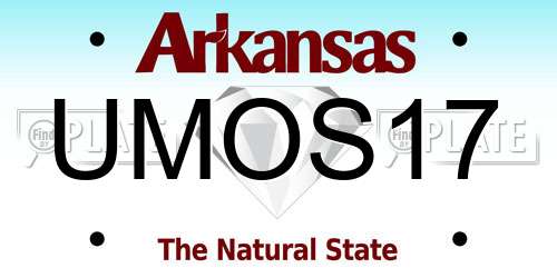 UMOS17 Arkansas License Plate