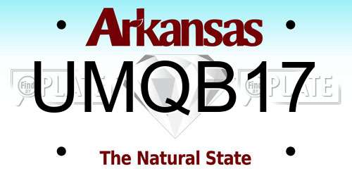 UMQB17 Arkansas License Plate