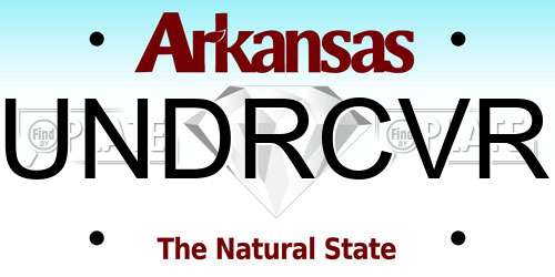 UNDRCVR Arkansas License Plate