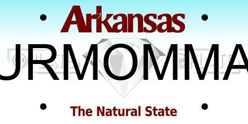 URMOMMA Arkansas License Plate