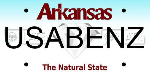USABENZ Arkansas License Plate