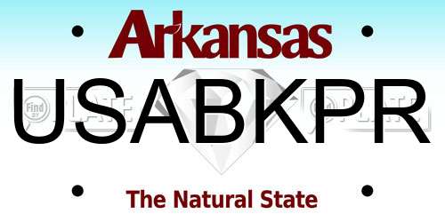 USABKPR Arkansas License Plate