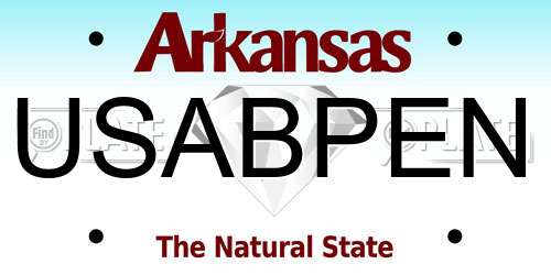 USABPEN Arkansas License Plate