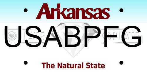 USABPFG Arkansas License Plate