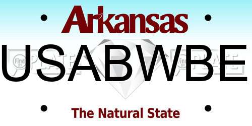 USABWBE Arkansas License Plate