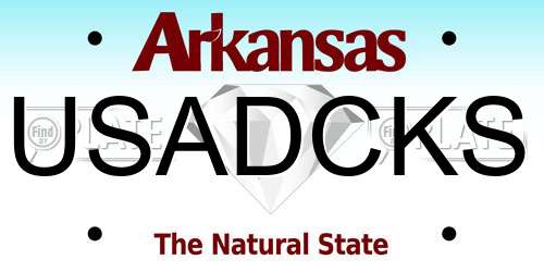 USADCKS Arkansas License Plate
