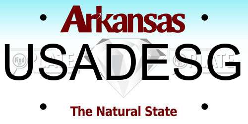 USADESG Arkansas License Plate