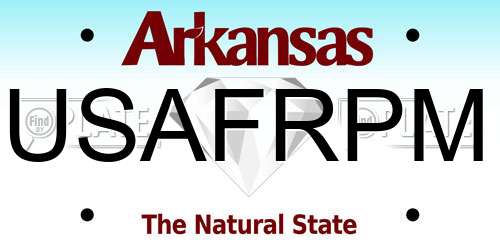USAFRPM Arkansas License Plate